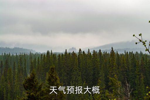 天氣預(yù)報(bào)大概