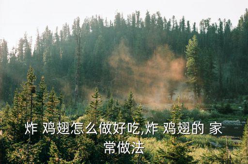 炸 雞翅怎么做好吃,炸 雞翅的 家常做法
