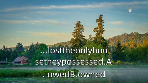 ...losttheonlyhousetheypossessed.A. owedB.owned