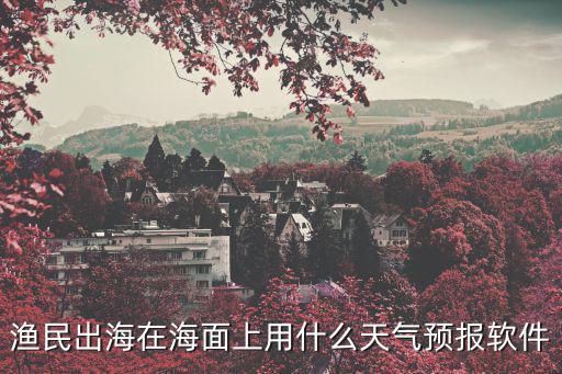海洋風(fēng)浪天氣預(yù)報(bào)哪個(gè)軟件最好，天氣預(yù)報(bào)app哪個(gè)好