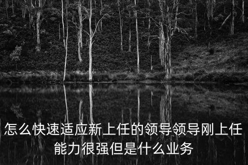 怎么快速適應(yīng)新上任的領(lǐng)導(dǎo)領(lǐng)導(dǎo)剛上任能力很強(qiáng)但是什么業(yè)務(wù)