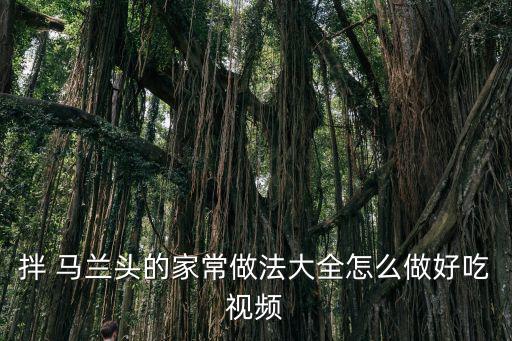 涼拌馬蘭頭,涼拌馬蘭頭1做法出爐