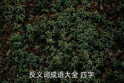 反義詞成語大全，反義詞的四字成語有哪些
