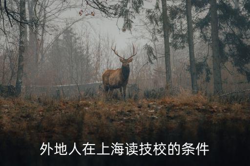 外地人在上海讀技校的條件
