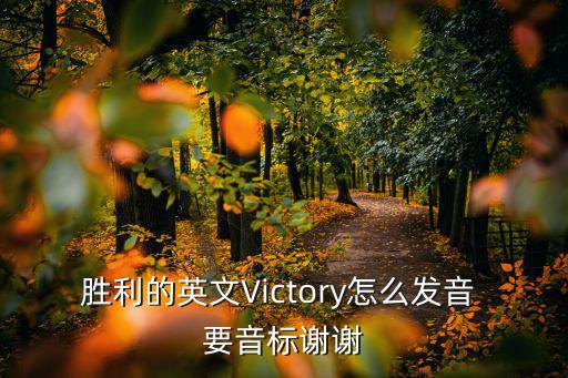 勝利的英文Victory怎么發音 要音標謝謝