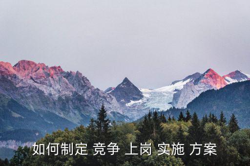 競爭上崗實施方案,公務員競爭上崗要開個會討論應聘人才是誰