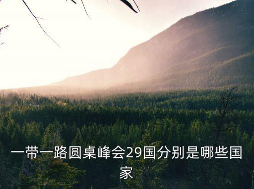 一帶一路國家名單，一帶一路圓桌峰會29國分別是哪些國家