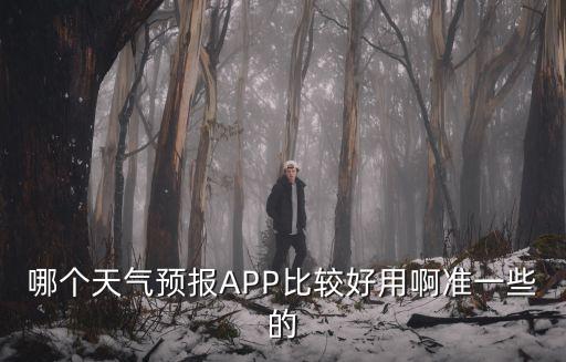 哪個天氣預報APP比較好用啊準一些的
