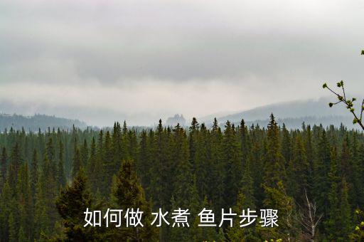 如何做 水煮 魚片步驟