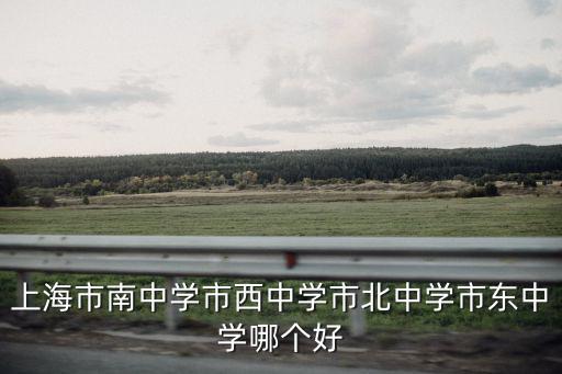 上海市南中學市西中學市北中學市東中學哪個好