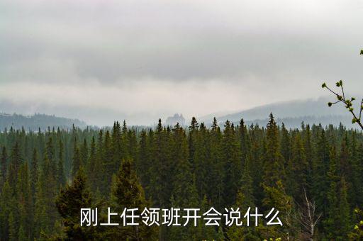 新上任領導，剛上任領班開會說什么