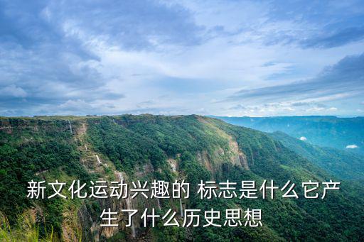  新文化運(yùn)動(dòng)興趣的 標(biāo)志是什么它產(chǎn)生了什么歷史思想