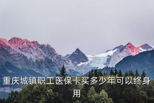 重慶城鎮(zhèn)職工醫(yī)保卡買多少年可以終身用