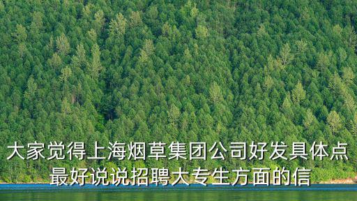 大家覺得上海煙草集團公司好發具體點 最好說說招聘大專生方面的信
