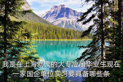 我是在上海就讀的大專應(yīng)屆畢業(yè)生現(xiàn)在一家國企單位實習(xí)要具備哪些條