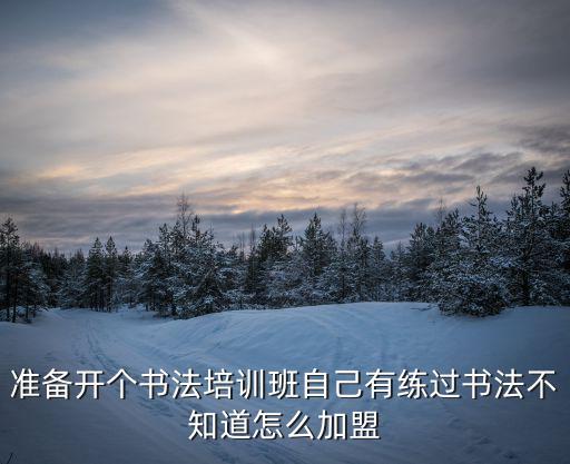 準(zhǔn)備開(kāi)個(gè)書(shū)法培訓(xùn)班自己有練過(guò)書(shū)法不知道怎么加盟