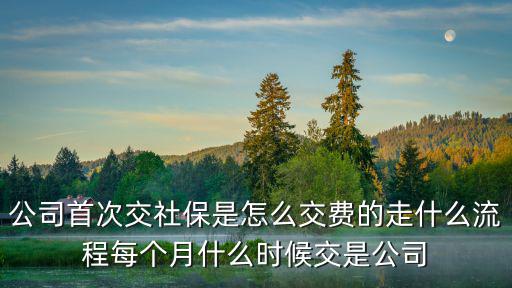 企業交社保流程，企業給員工繳納五險一金的程序有哪些
