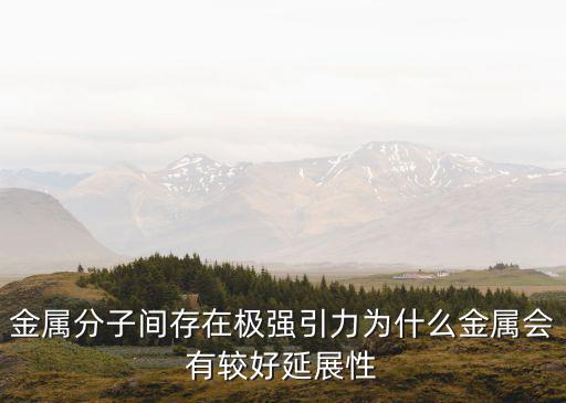 金屬分子間存在極強引力為什么金屬會有較好延展性