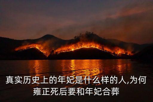 真實歷史上的年妃是什么樣的人,為何雍正死后要和年妃合葬