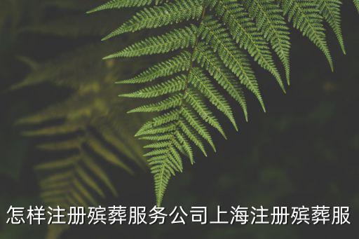 上海市殯葬代理，我想在上海開個喪葬公司需要辦什么手續