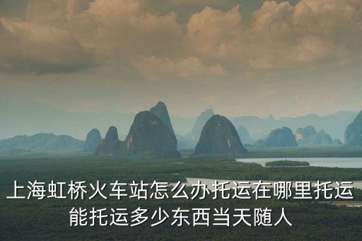 上海虹橋火車站怎么辦托運在哪里托運能托運多少東西當天隨人