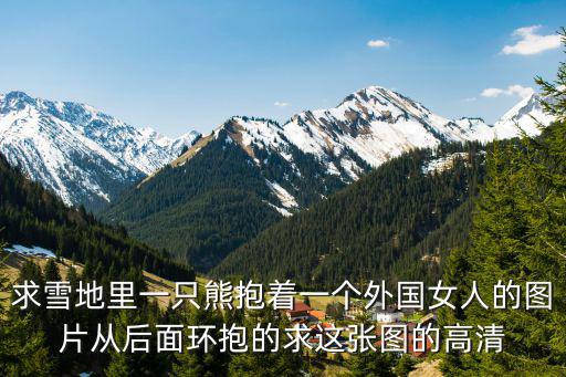 求雪地里一只熊抱著一個外國女人的圖片從后面環(huán)抱的求這張圖的高清