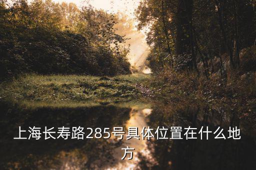 上海長壽路285號具體位置在什么地方