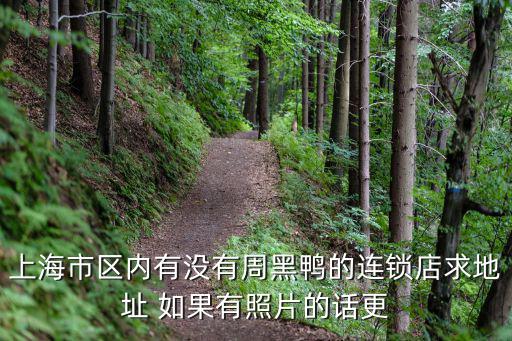 上海市區(qū)內(nèi)有沒有周黑鴨的連鎖店求地址 如果有照片的話更