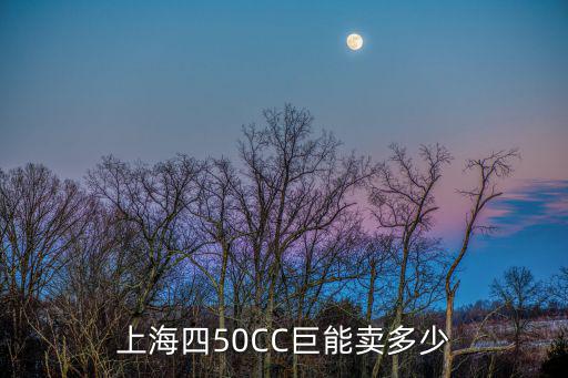 上海四50CC巨能賣多少