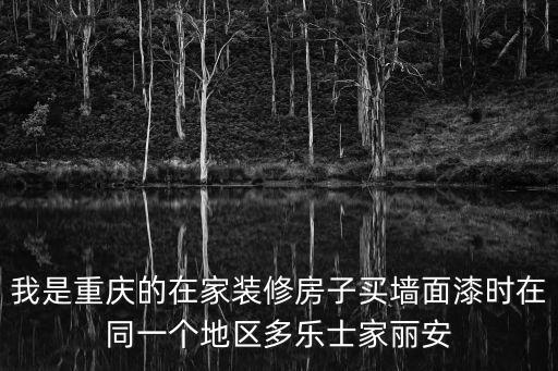 我是重慶的在家裝修房子買墻面漆時在同一個地區多樂士家麗安
