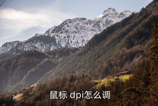 鼠標 dpi怎么調