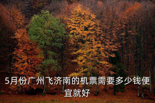 5月份廣州飛濟南的機票需要多少錢便宜就好