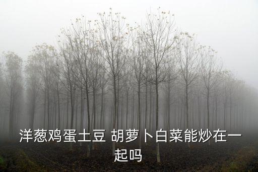  洋蔥雞蛋土豆 胡蘿卜白菜能炒在一起嗎