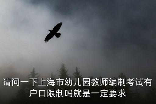 請問一下上海市幼兒園教師編制考試有戶口限制嗎就是一定要求