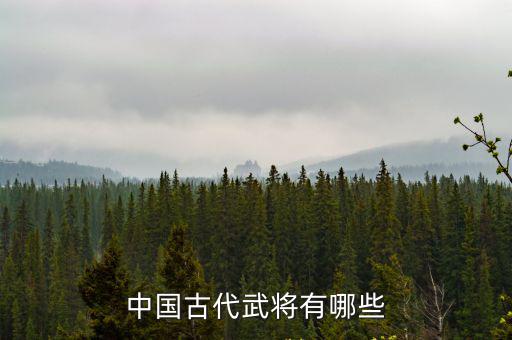 古代將軍，中國古代武將有哪些