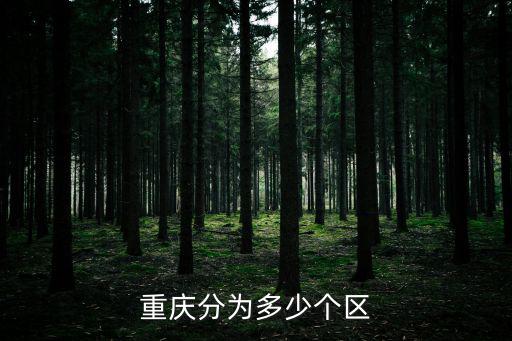 重慶分為多少個區