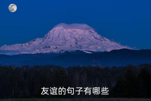 友誼的句子有哪些