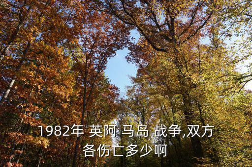 1982年 英阿 馬島 戰(zhàn)爭,雙方各傷亡多少啊