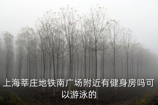 上海莘莊地鐵南廣場附近有健身房嗎可以游泳的