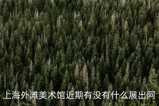 上海外灘美術館近期有沒有什么展出阿