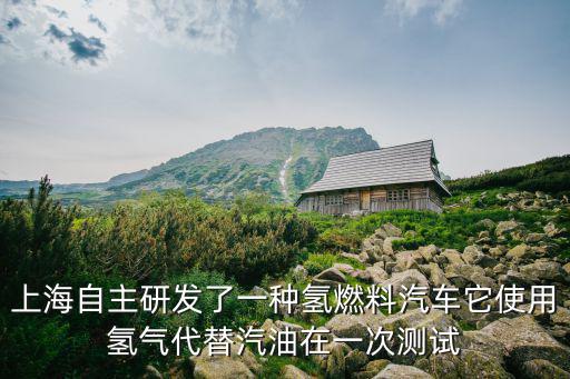 上海自主研發了一種氫燃料汽車它使用氫氣代替汽油在一次測試