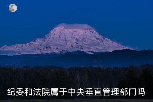 紀(jì)委和法院屬于中央垂直管理部門嗎