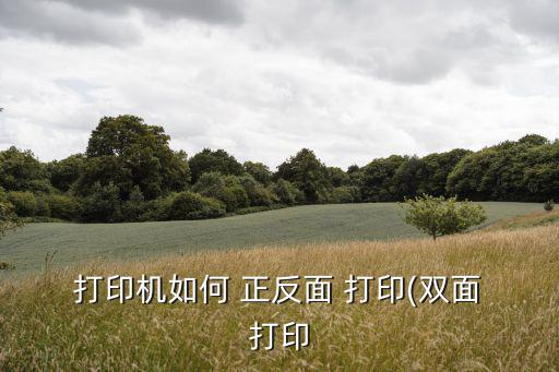 如何正反面打印,怎么用hd p打印文檔?
