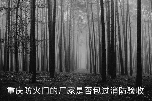重慶防火門的廠家是否包過消防驗收