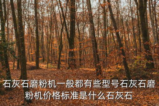 石灰石磨粉機(jī)一般都有些型號石灰石磨粉機(jī)價格標(biāo)準(zhǔn)是什么石灰石
