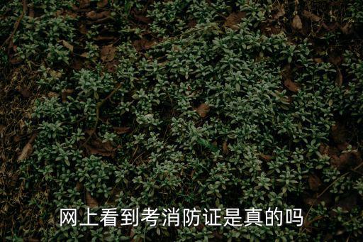 網(wǎng)上看到考消防證是真的嗎