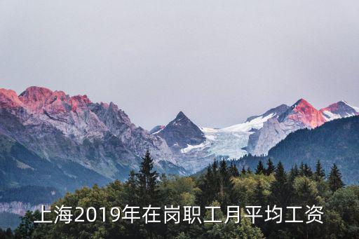 2019年度上海市月平均工資，上海2019年在崗職工月平均工資