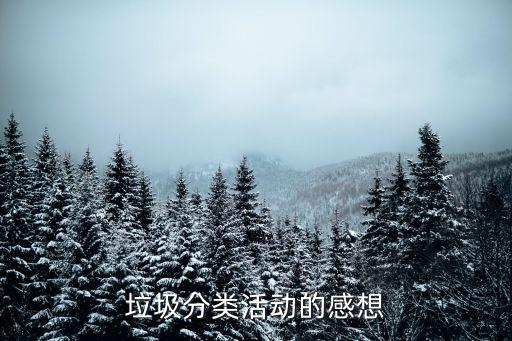 垃圾分類(lèi)活動(dòng)的感想
