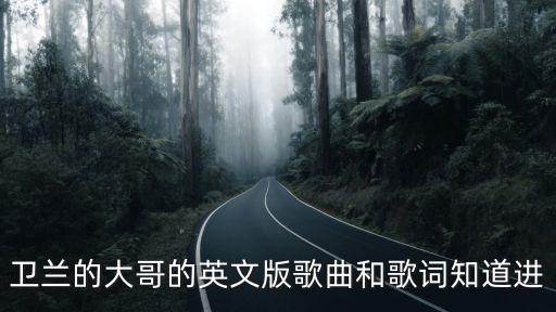 衛(wèi)蘭的大哥的英文版歌曲和歌詞知道進