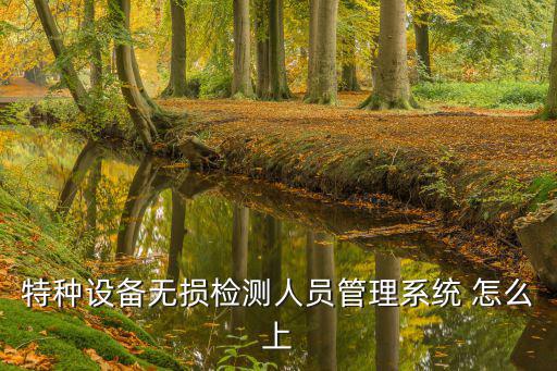 特種設備無損檢測人員管理系統 怎么上
